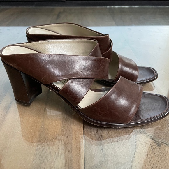Excellent Condition Leather Mule Heels - Picture 1 of 8